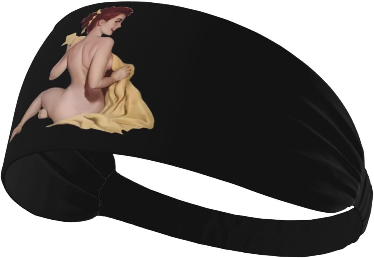 Sports Sweatband for Men Women Headband Sweat Resistant Perfect Gym Outdoor Yoga Workout Activities Running