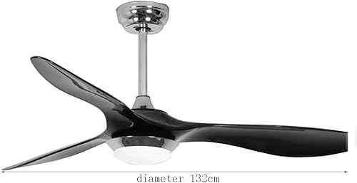 Miniatura 3 de YUEGOO Ventiladores de techo con lámparas, lámpara LED de imitación de hoja para ventilador de abdominales, restaurante, sala de estar, dormitorio,