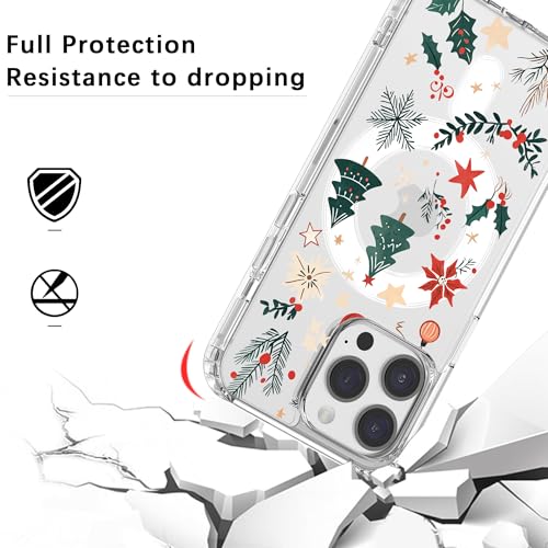 Coque de Noël pour iPhone 11 transparente compatible MagSafe - 5
