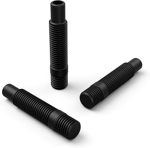 Miniatura 3 de 20 piezas de conversión de pernos de rueda negros de 12 x 1.5 a 12 x 1.5, longitud del vástago de 1.299 in - Compatible con BMW 128i 135i 318i 320i