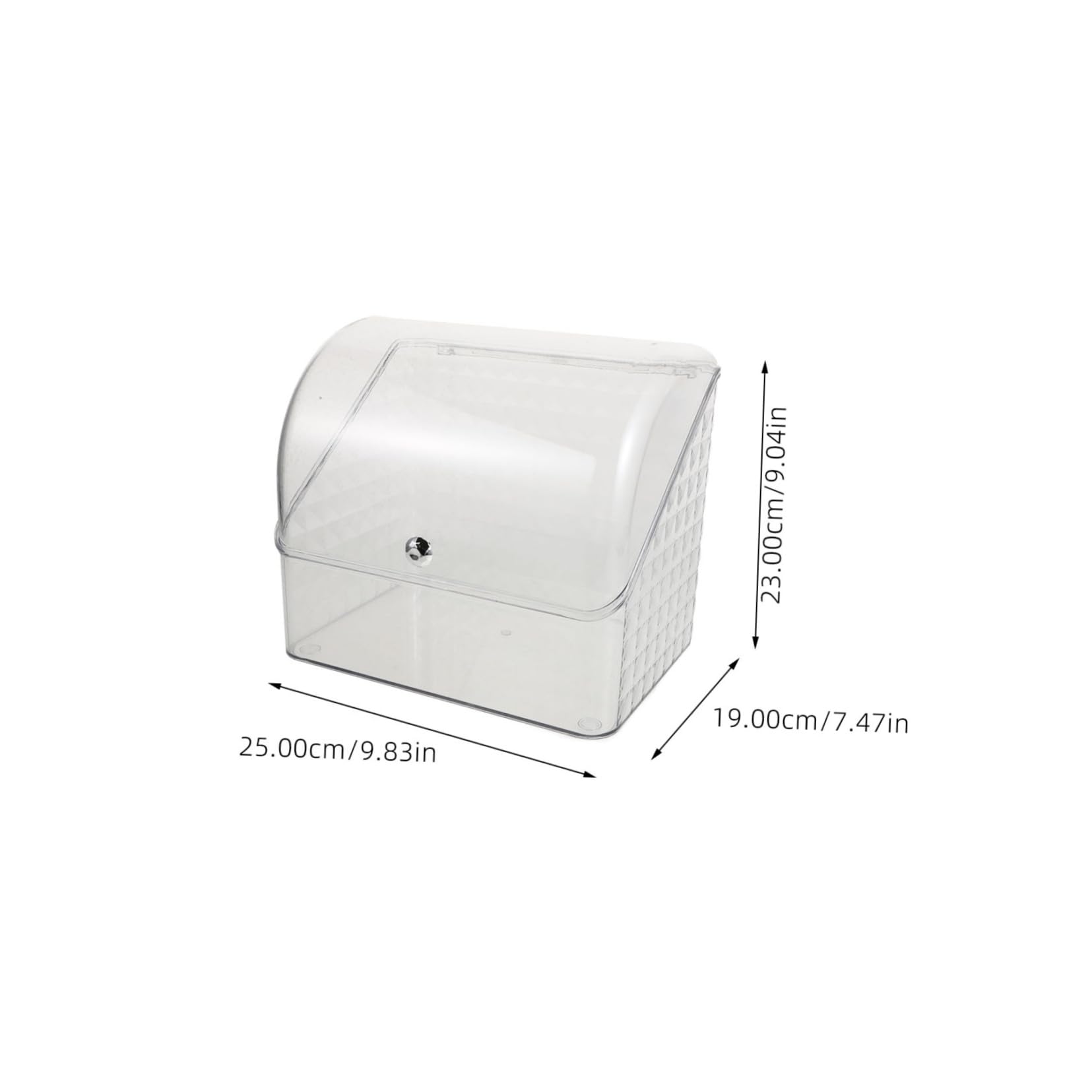 Zerodeko Boîte de Rangement Maquillage avec Couvercle Organisateur Cosmétiques Pet PP Rangement Spacieux Élégant pour Salle de Bain Bureau