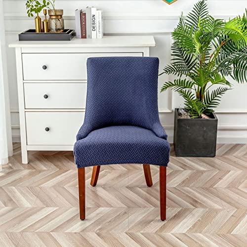 Wingback Dining Chair Covers, High Stretch Wing Chair Slipcover Chair Protector Seat Cover - Image 2