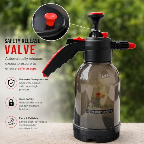 AgriBasket 2L Jet Black 2-in-1 Manual Pressure Sprayer - Image 4