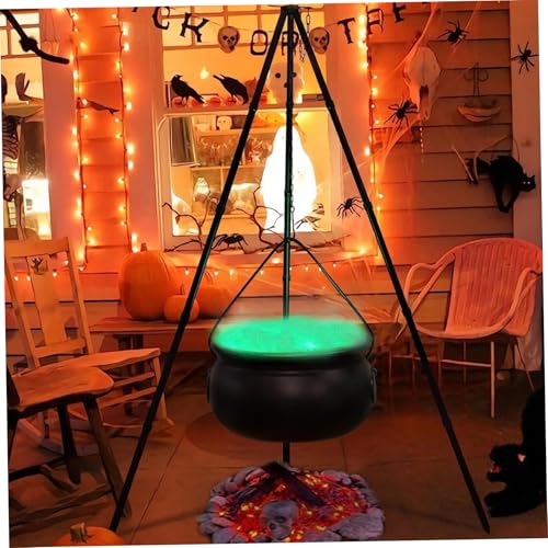 Chaudron de sorcière lumineux 32 cm à assemblage facile pour fête - 3