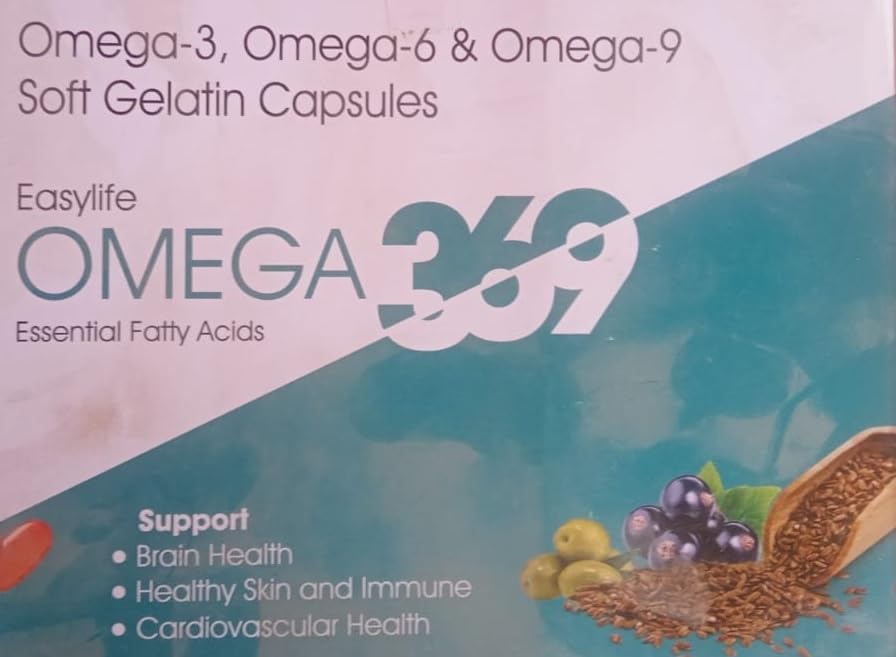 EASYLIFE OMEGA 369 ESSENTIAL FATTY ACIDS, OMEGA-3, OMEGA-6 & OMEGA
