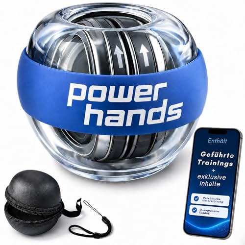 Power Hands Gyro Ball Hand-Gyroskop zur Stärkung Rehabilitation und Erholung von Hand Handgelenk und Unterarm beim Training