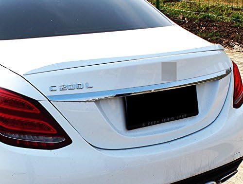 New Rear Painted Spoiler Compatible with Mercedes Benz C Class W205 Sedan 2015-2020 C180 C200 C250 C300 (AMG Style-Carbon Look)