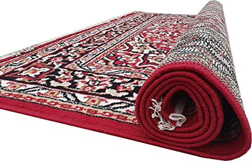 Image of Home Decore Acrylic Carpet for Your Living Room & Drawing Room Aywhere in Your Home (150x210 Red Colour)- 5x7 Feet