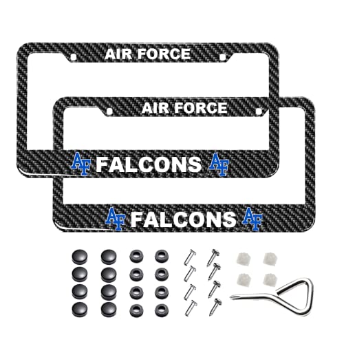 License Plate Frame Compatible For Af Air Force Falcons,Carbon Fiber #TOP10