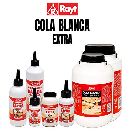 Miniatura 2 de Rayt 038-81 Botellín De Cola Blanca Tack Plus Súper Fuerte Y Rápida Para Madera, Papel, Cartón, Cerámica Y Todo Tipo De Materiales Porosos, 750gr