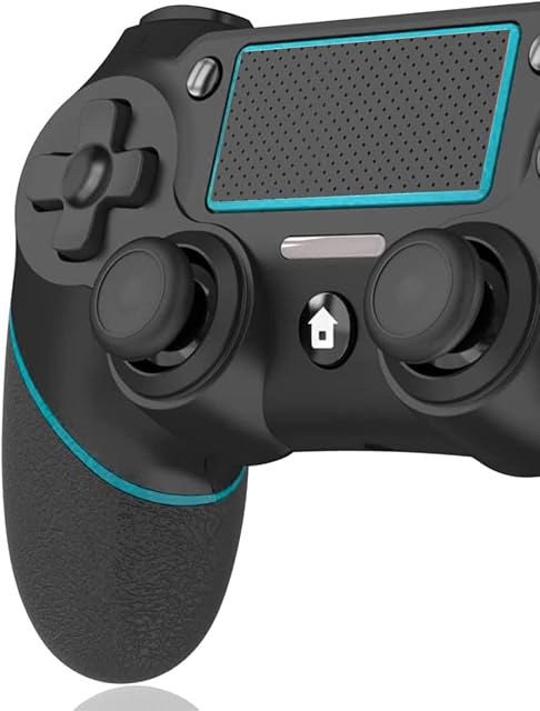 Wireless Controller for PS4,Controller Wireless for PS4/Pro/Slim/PC Bluetooth Gamepad Joystick with Dual Shock Touch Panel 3.5mm Audio Jack Six-Axis Buttons Upgraded Ergonomic Joystic-BL5