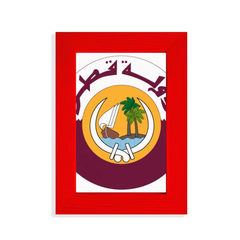 Cadre photo rouge Qatar emblème national pour sublimer votre salon
