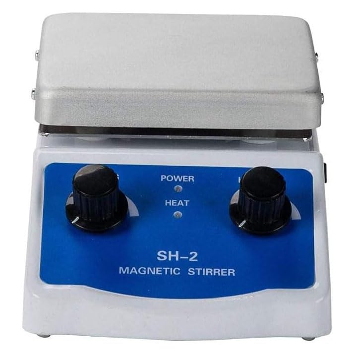 COYEUX Mezclador de Laboratorio de 180 W, con Placa calefactora de 12x12 cm, Velocidad de 0-1600 RPM, para agitar en investigaciones científicas, elaboración de Cerveza casera