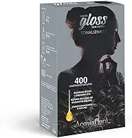 AcquaFlora Kit Acquaflora Hidra Gloss 400 Castanho Natural - Tonalizante
