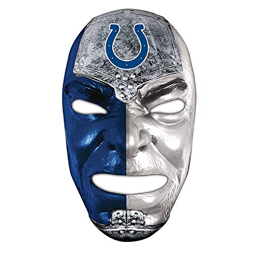 Franklin Sports NFL Indianapolis Colts Fan Face Mask - Team Fan Masks for NFL Football Games and Tailgates - Sports Fan Face Mask - Face Paint Masks