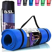 Recommended Uses: Beginners, All types of Yoga and Floor Fitness High Density NBR Foam, Offers good memory, shock absorption and comfort, Non-slip, Easy to clean Thickness: 15mm, Length: 185cm, Width: 61cm 6 Colour Available: Black, Purple, Blue, Pin...