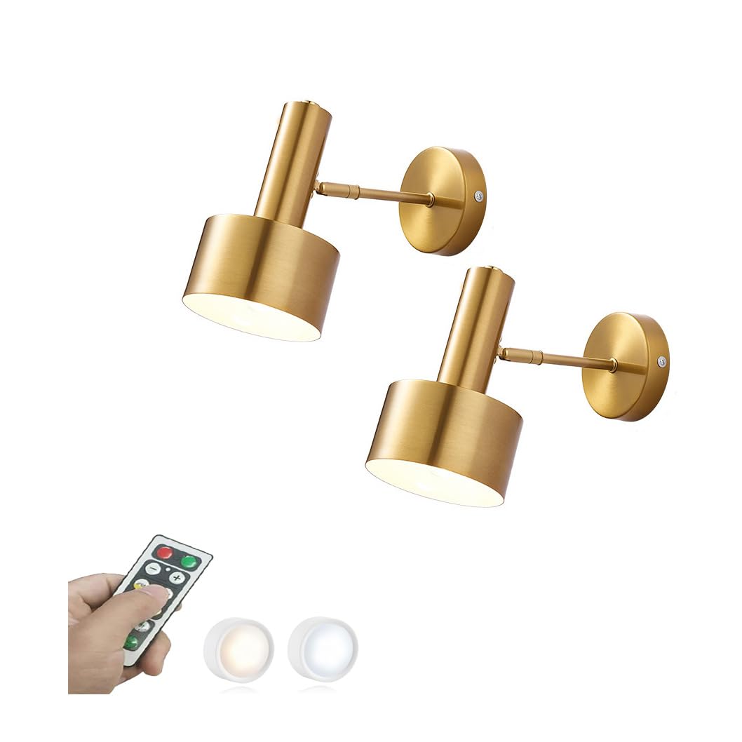 Lámpara de pared inalámbrica para iluminar zonas sin enchufes con mando