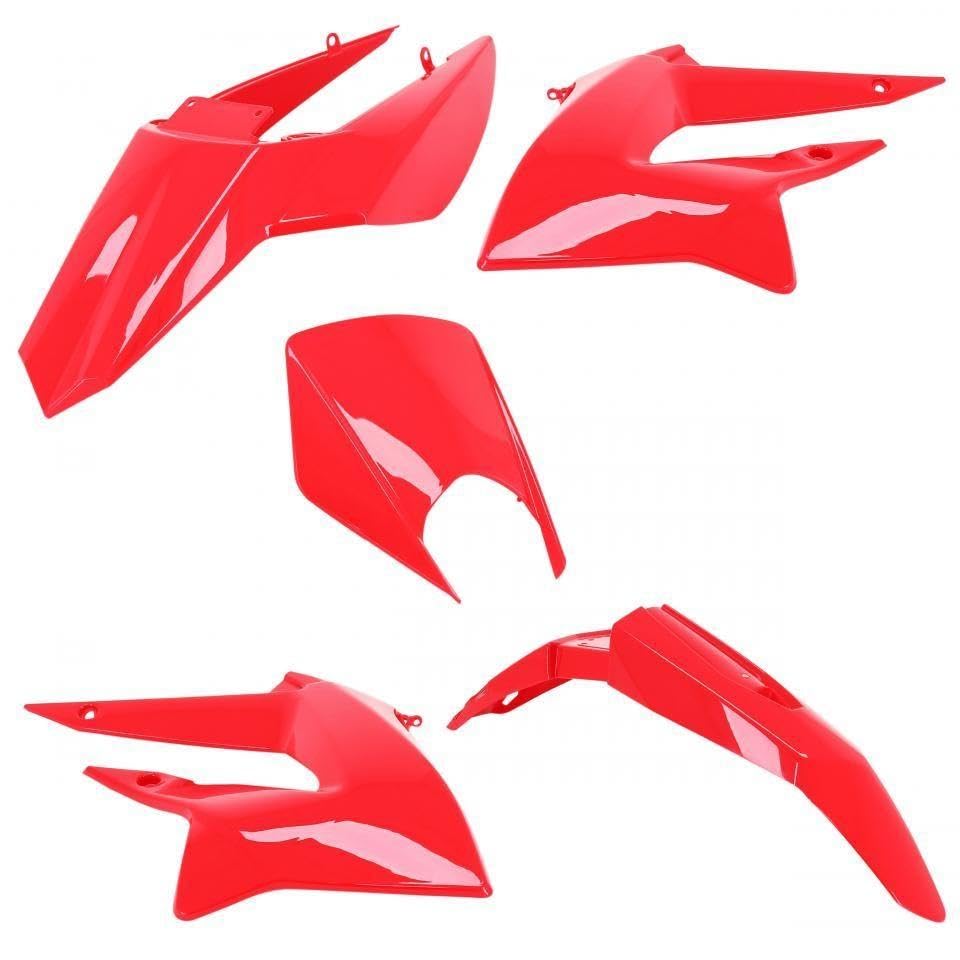 Carrosserie Derbi 50 Senda DRD kit habillage rouge brillant haute résistance P2R