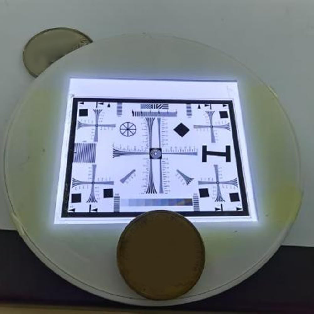 Mikroskop LED Beleuchtung Bodenleuchte mit transparentem Glas für klare Bilder und einfache Beobachtung (B)