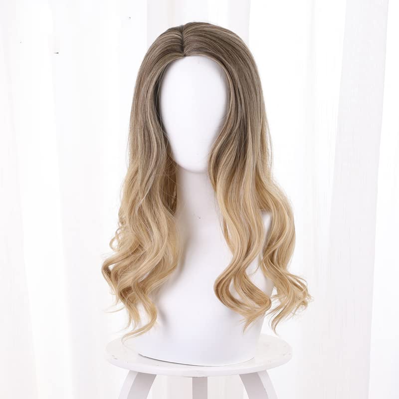 【新品】グラデーション ハイライトウィッグ ロング ゆる巻き 前髪なし リラックスセミロング 2タイプ（ロングウィッグ）｜ウィッグのことなら