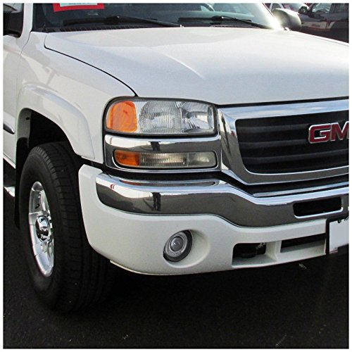 Spec-D Tuning LFP-SIE99COEM-WJ Yukon Denali Sierra Clear Lens Halo Projector Fog Lights Driving Lamps