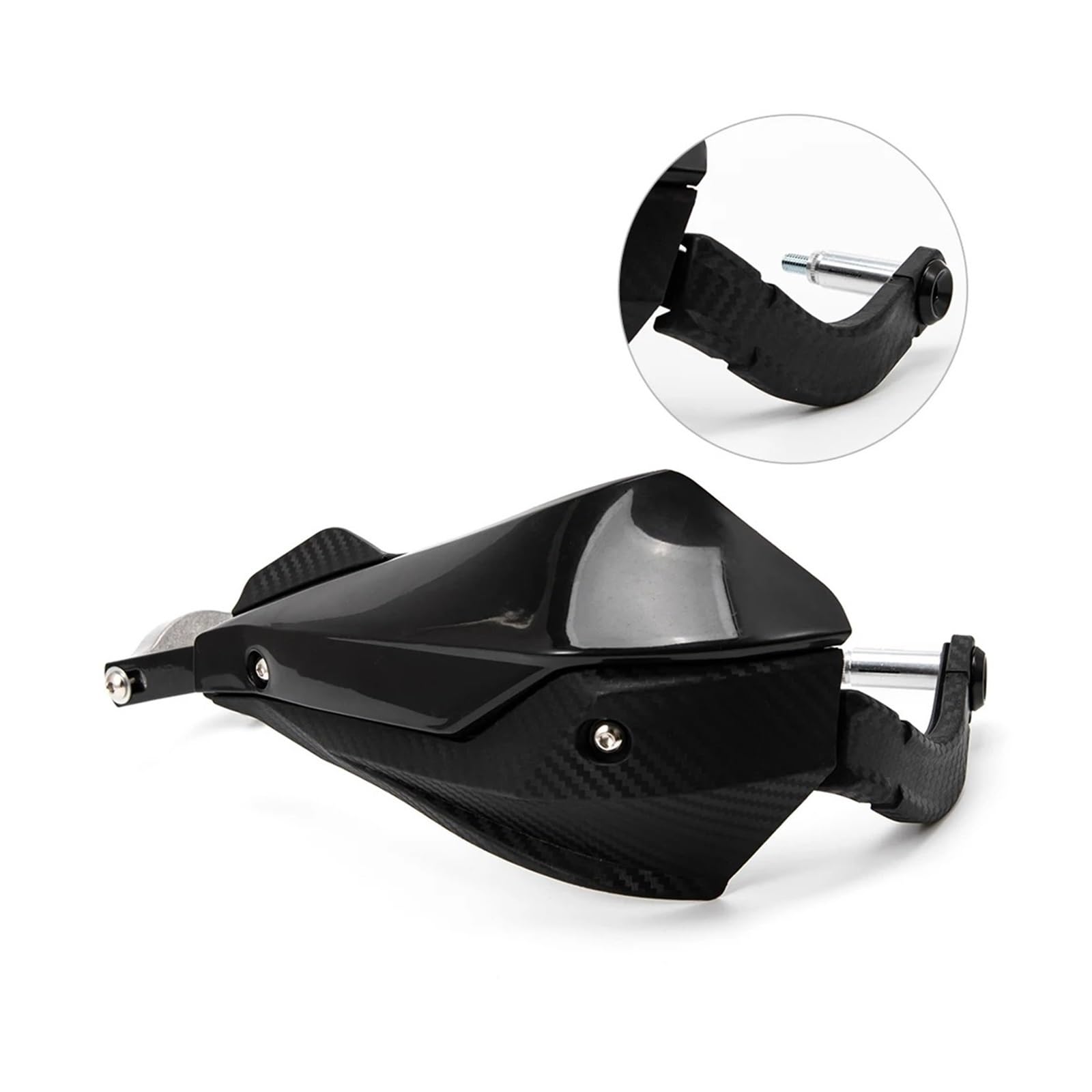 MotoHandGuards Barre de poignée noire pour moto, barre brosse, protège-mains pour Motocross, Protection des mains, course pour Pit