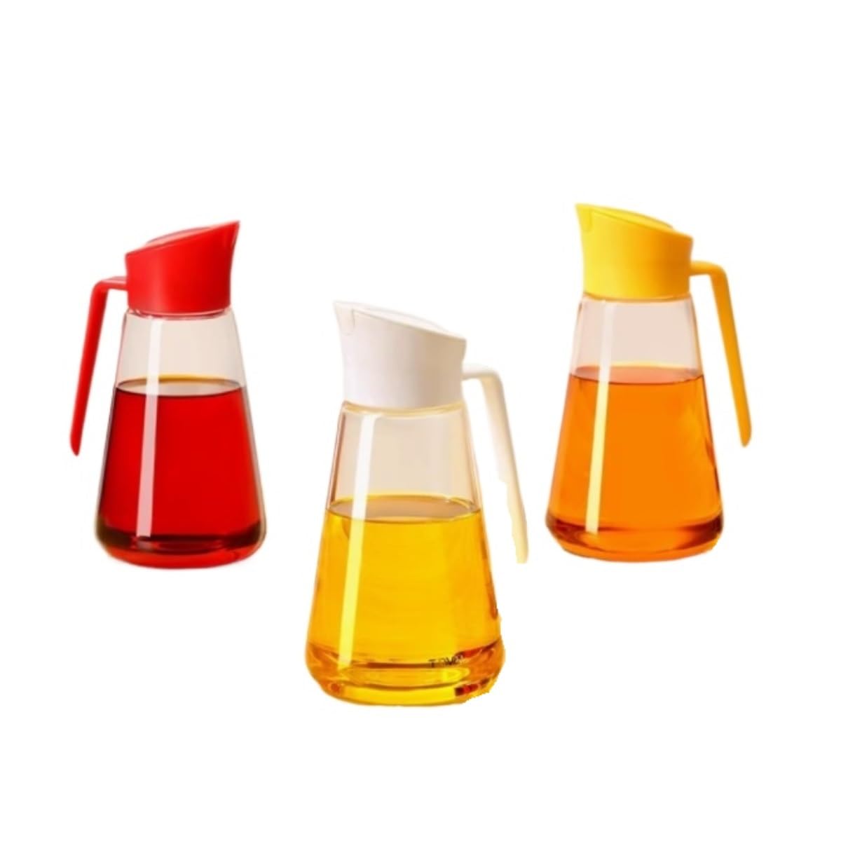 Dispenser per Salsa di Soia Cucina Domestica Apertura E Chiusura Automatica Bottiglia Di Olio Salsa Di Soia Aceto Pentola Set Da 3 Pezzi Contenitore Dell'olio