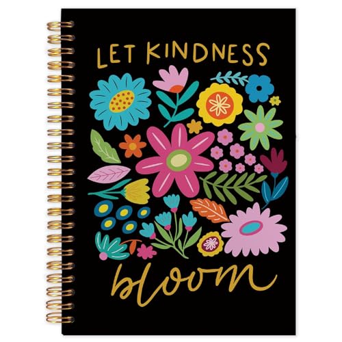 NATSUNO Boho Floral Mental Health Spiral Notebook...