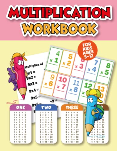 Multiplication Workbook For Beginner Age 5 - 12, 52 Pages, Easy And Fun To Learn, Multiplication Made Easy. Time Table: Double Digit Multiplication ... Multiplication Time Tables Workbook