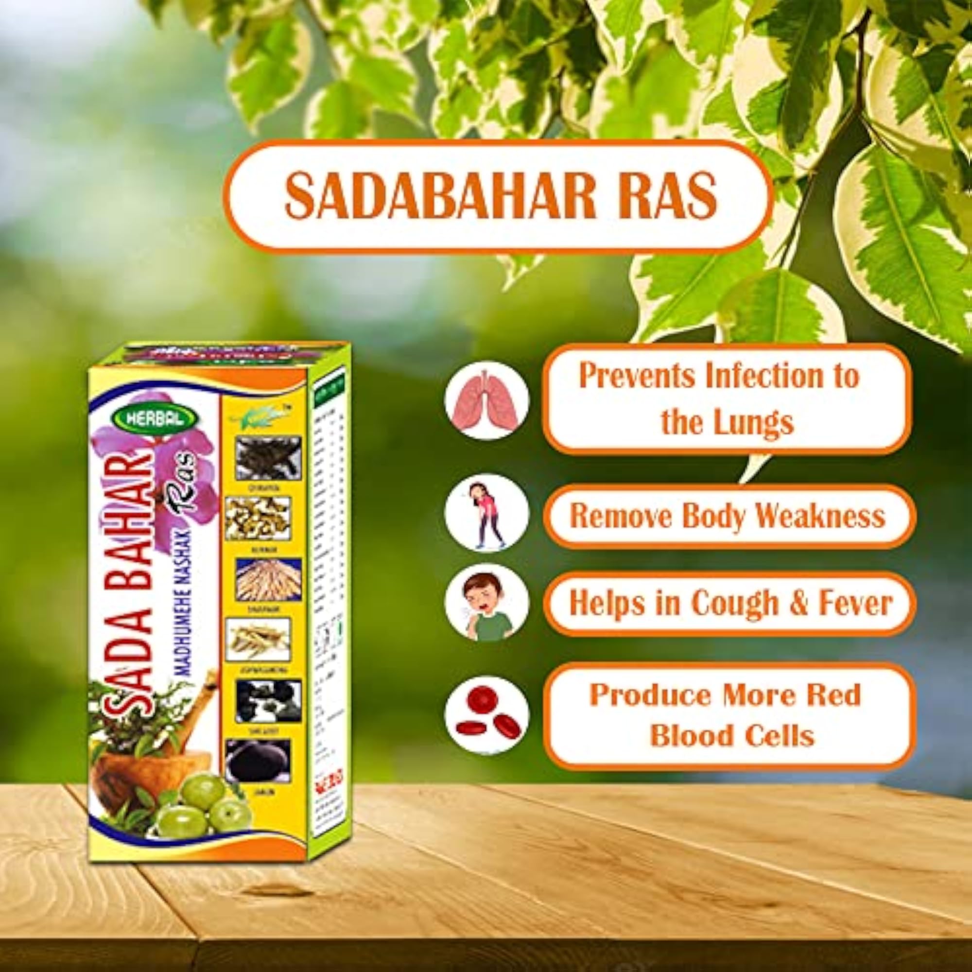 Triphala Ras & Sadabahar Ras Combo Pack, 500 ML