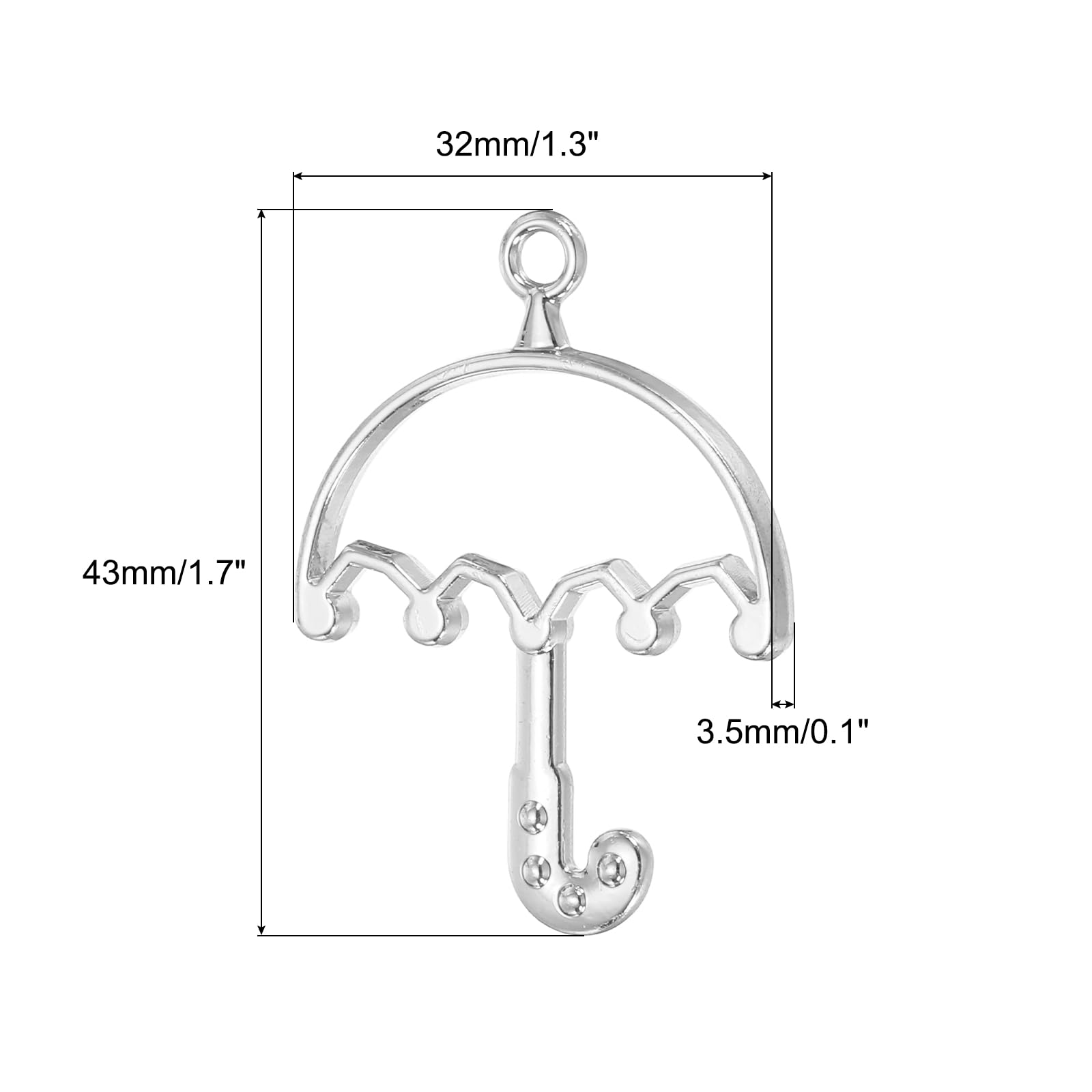 PATIKIL Alloy Open Back Bezel Pendants - Image 2