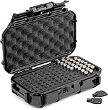 Evergreen Pistol Ammo Case Compatible with 5.7/9mm/.40/.380-100 Rounds Lockable USA...
