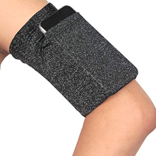 Armband Wristband for Cellphone Key Running - Arm Band Sleeve Holder Pouch Case Strap Compatible with iPhone 6 6S 7 8 Plus X XR XS 11 Max Android Samsung Galaxy Pixel Walking - Long/Variegated Black