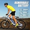 VARUN Electric Bike - Electric Bike for Adults Peak 500W Motor with Removable Battery - Up to 35Miles 20MPH 24'' Ebike with Front Fork Suspension and Adjustable Seat #3