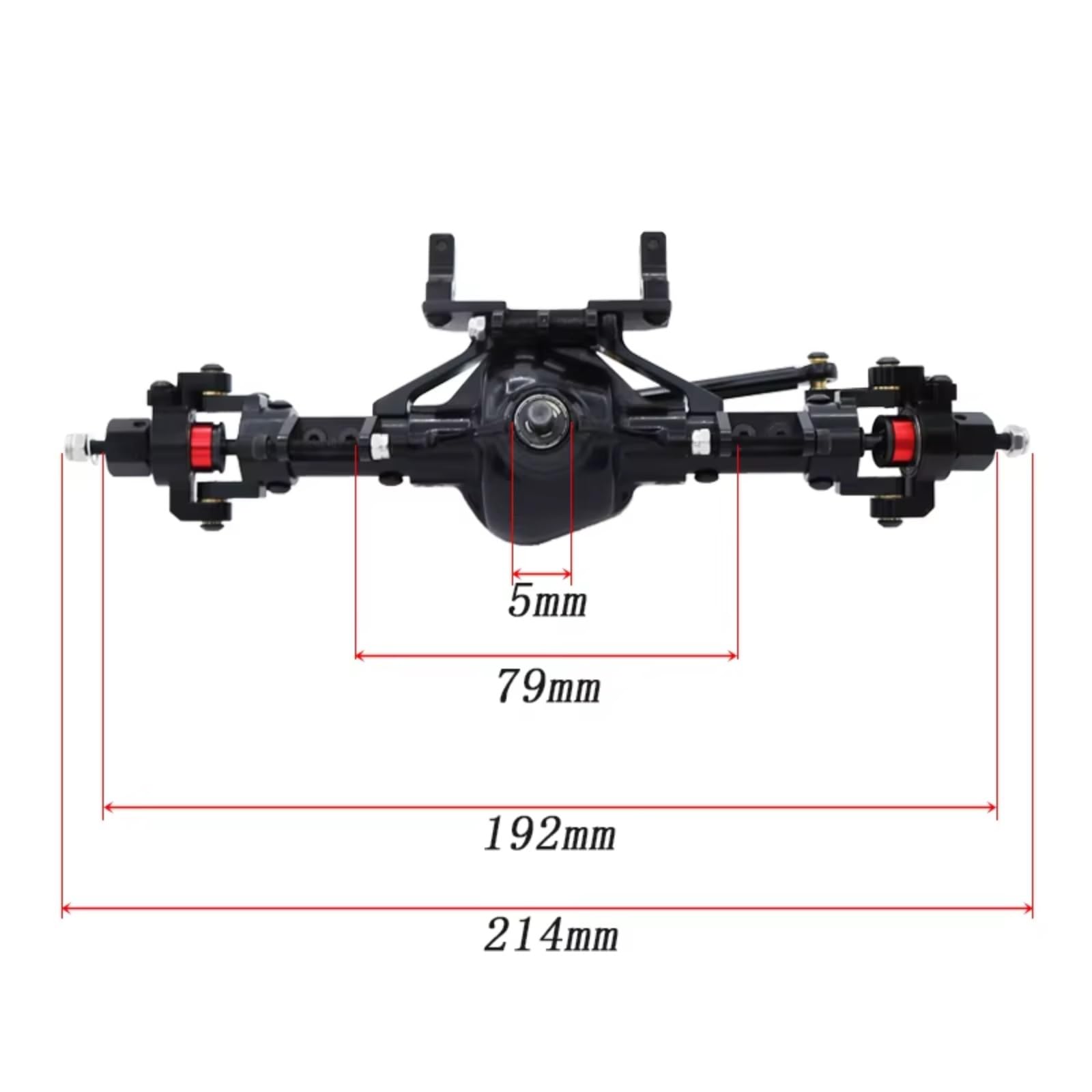 Essieux Métallique avec Base Servo pour Axial pour SCX10 D90 1/10 Pièces