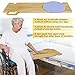 Transfer Board Patient Slide Assist Device for Transferring Patient Elderly, and Disabled from Wheelchair to Bed, Toilet, Bathtub, Sliding Boards Platform with Single Handle (33