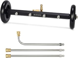 BUENOS-Dual Function Undercarriage Cleaner,Surface Cleaner for Pressure Washer,16" Underbody Carwasher Water Broom with *... Price In India