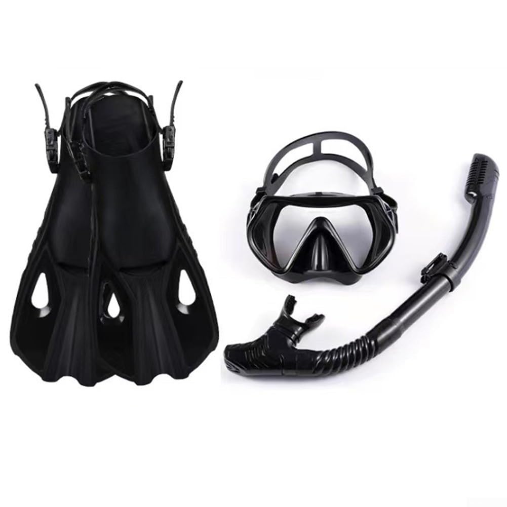 Schnorchelset Erwachsene Maske Schnorchelflossen Set Schnorcheln Essentials Bequeme Maske Sicherer Schnorchel Und Effiziente Flossen Für Alle Ihre Wasseraktivitäten