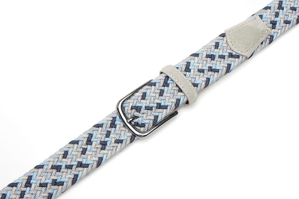 Fabio Valenti Men's Stretch Belt,Woven Braided Web Belt 1 3/8 for Golf Casual Pants Shirts Jeans - Image 4