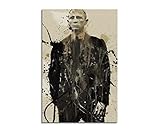  James Bond 007 90x60cm Kunstbild auf Leinwand fertig zum aufhängen , Wandbild als Aqurell Art nach Gemälde von Paul Sinus