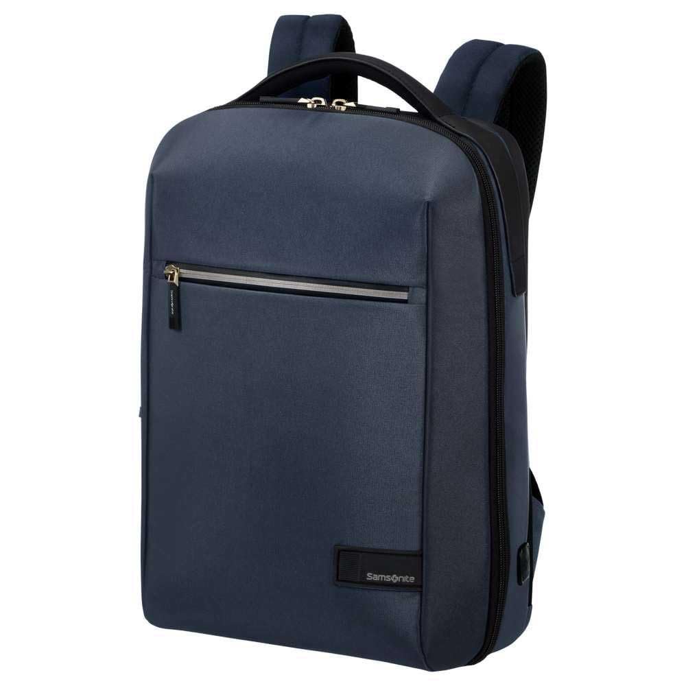 Samsonite Litepoint - Plecak na Laptopa 14.1" (40.5 cm) – Plecak Business & Szkolny z Inteligentnymi Funkcjami, Ergonomiczny, Praktyczna Organizacja - 16L - Niebieski (Blue)