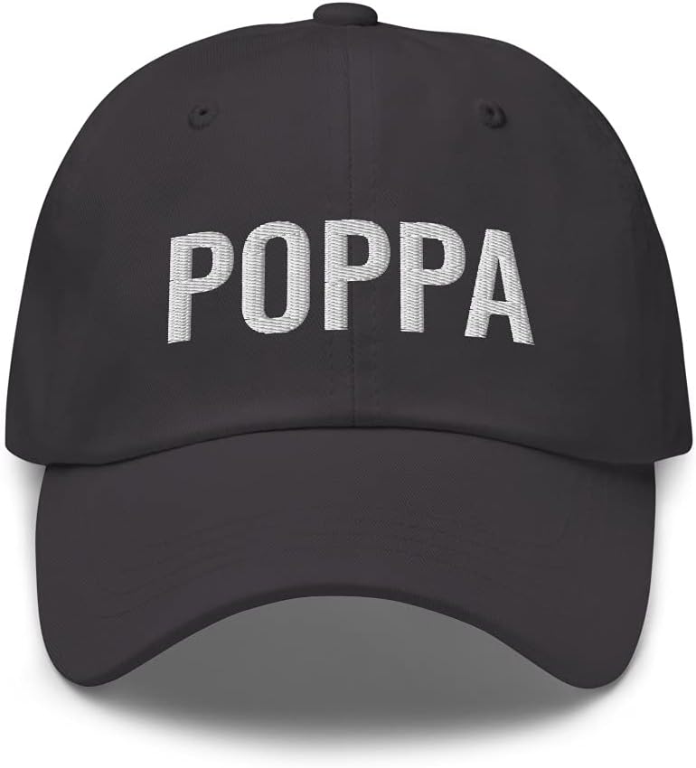Best Poppa Ever Dad Cap - They Call Me Poppa and Me Gifts for Poppa Classic Embroidered Adjustable Baseball Hat