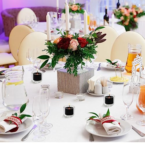 black votive candles 9 packs unscented small votives for halloween wedding holiday party home 8 hour 1534 d x 12534 h