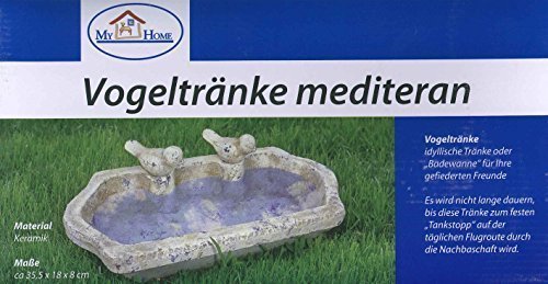My Home Abreuvoir en céramique méditerranéenne