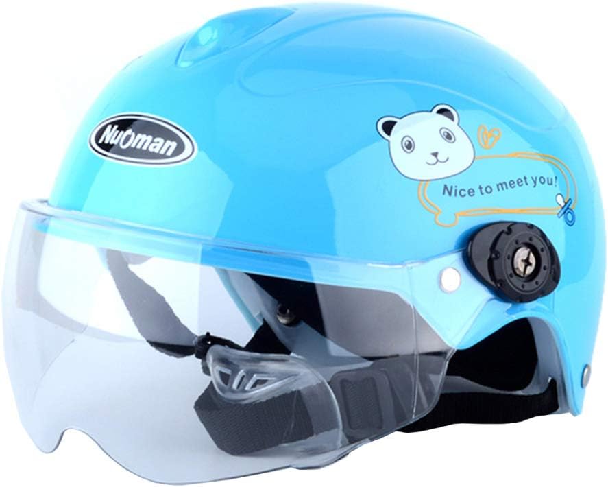 人気ショップが最安値挑戦 オートバイのヘルメット夏のヘルメット子供用レンズ付き日焼け防止の素敵なハーフヘルメット 公式通販 Teammedellin Co