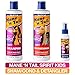 Mane 'n Tail Spirit Untamed Shampoo, Conditioner & Detangler Set – Caramel Apple Scented, Gentle Coconut Oil Formula for Kids, Soft, Silky Hair (Shampoo & Conditioner 11.02 oz Each, Detangler 3.4 oz)