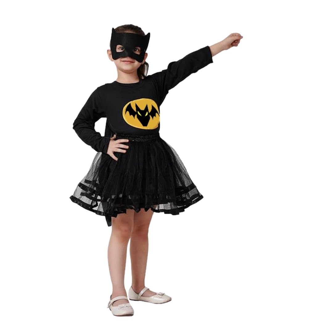 Kaku Fancy Dresses Superhero Costume for Girls – Fancy Dress Outfit for Halloween, Birthday, Role Play
