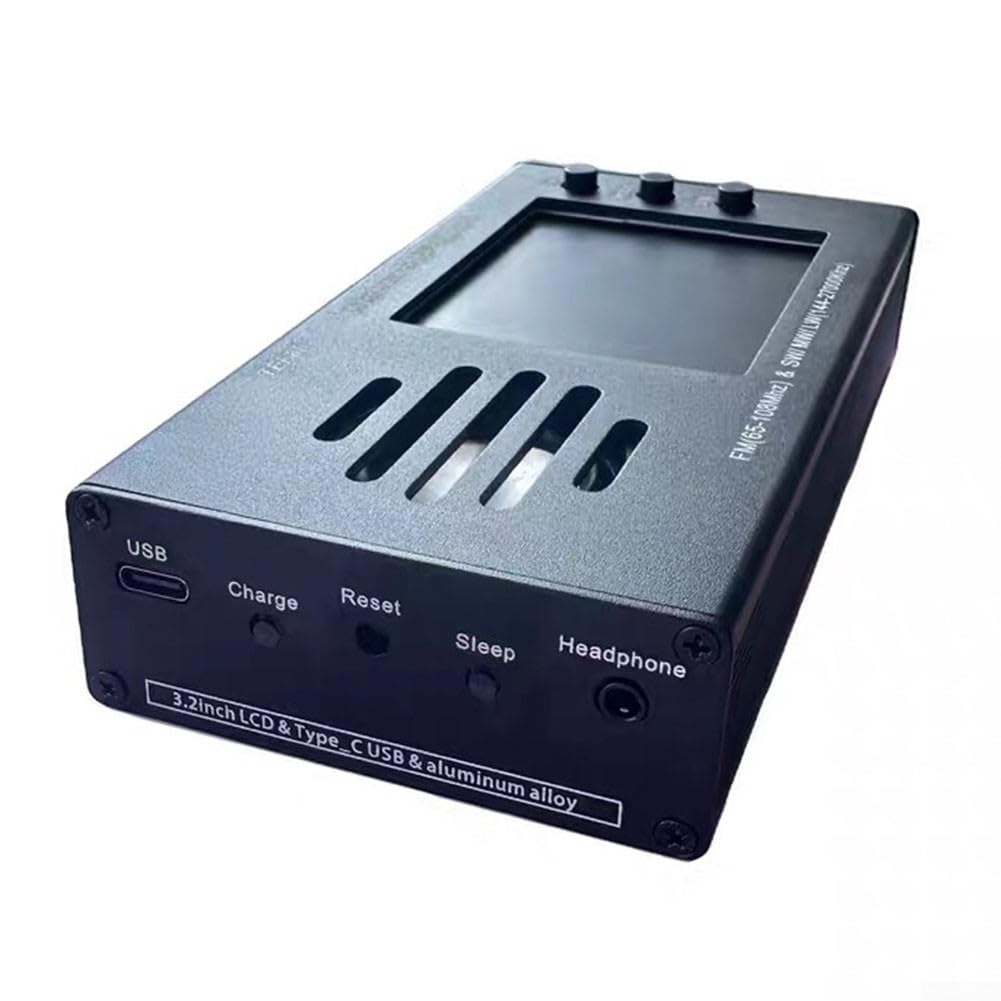 Tragbares Digitales Radio, TEF6686 FM (65–108 MHz) und SW/MW/LW (144–27000 kHz) DSP-Radioempfänger Tragbares Kurzwellenradio mit Batterie, 3,2-Zoll-LCD-Vollband-Radio, großer Lautspreche