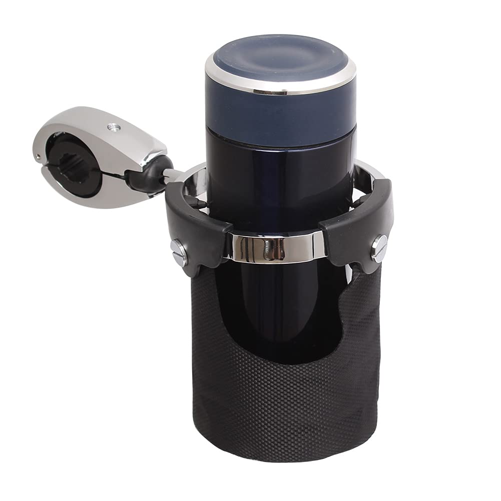 Universelle Trinkflaschenhalterung für Lenker mit 7/8" bis 1 1/4" Durchmesser und 360°-Drehkugelgelenk
