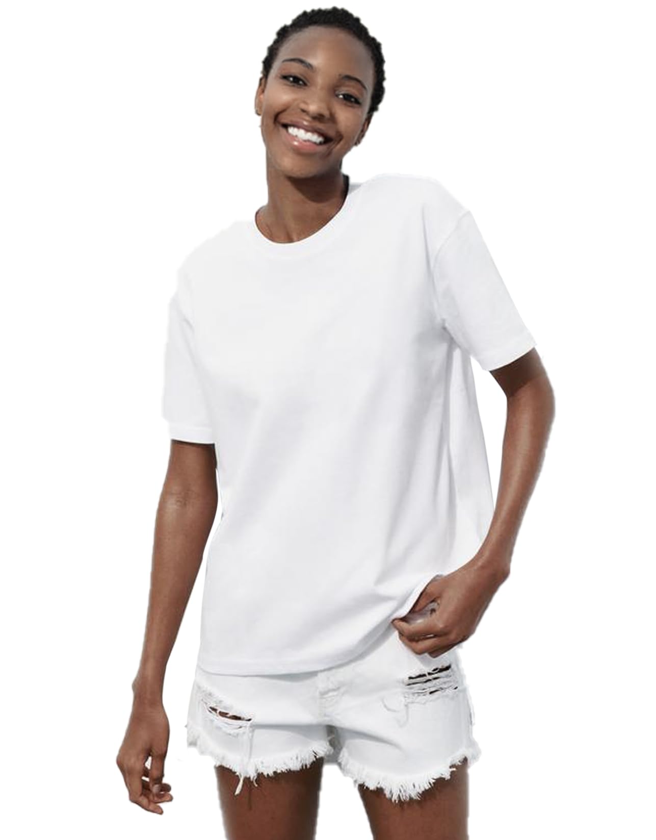 Generico T-Shirt Easy Fit, Pacco da 5 Magliette Uomo, Maniche Corte, 100% Cotone, vestibilità Regular, Unisex, Casual - Palestra - Sportivo - Urban